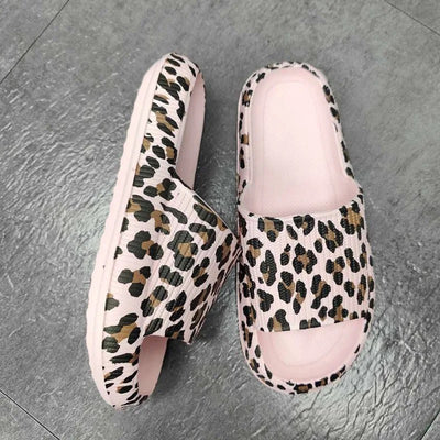 Leopard Cushion Slides